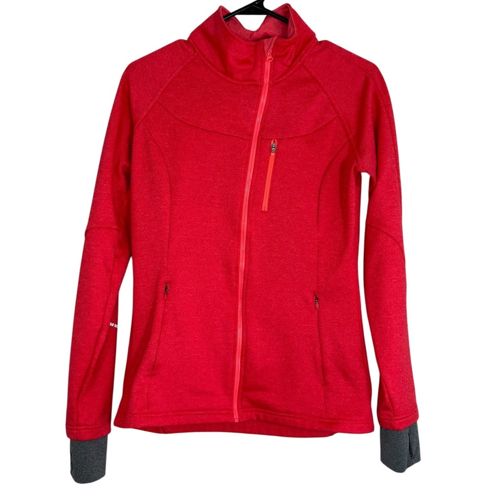 Mondetta Coral Red Zip Up Athletic Performance Running Jacket Women's Size Small